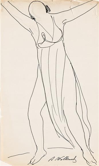 ABRAHAM WALKOWITZ (1878 - 1965, RUSSIAN/AMERICAN) Isadora Duncan (Group of four).